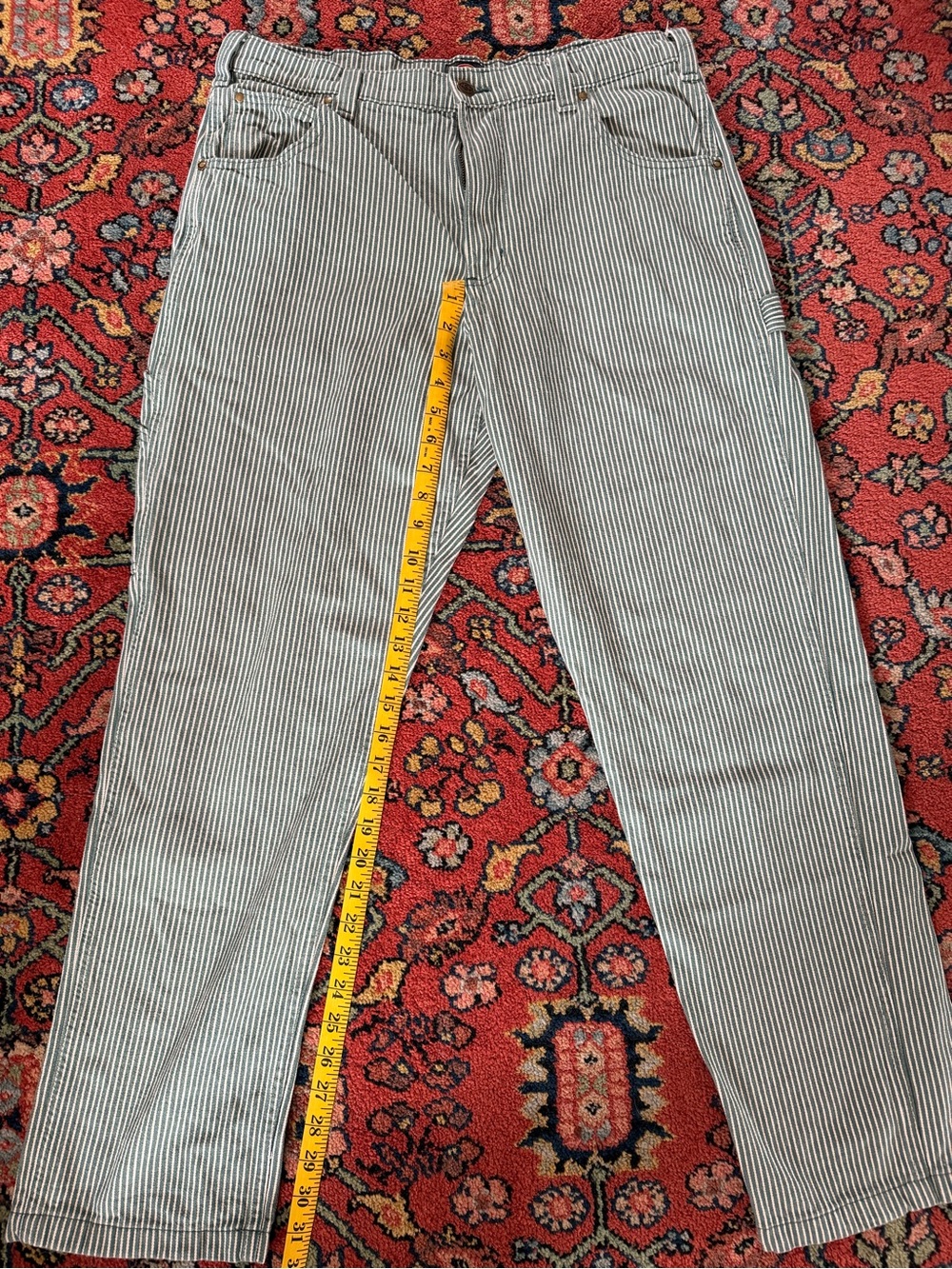 Dickies Black & White Pinstripe Work Pants
